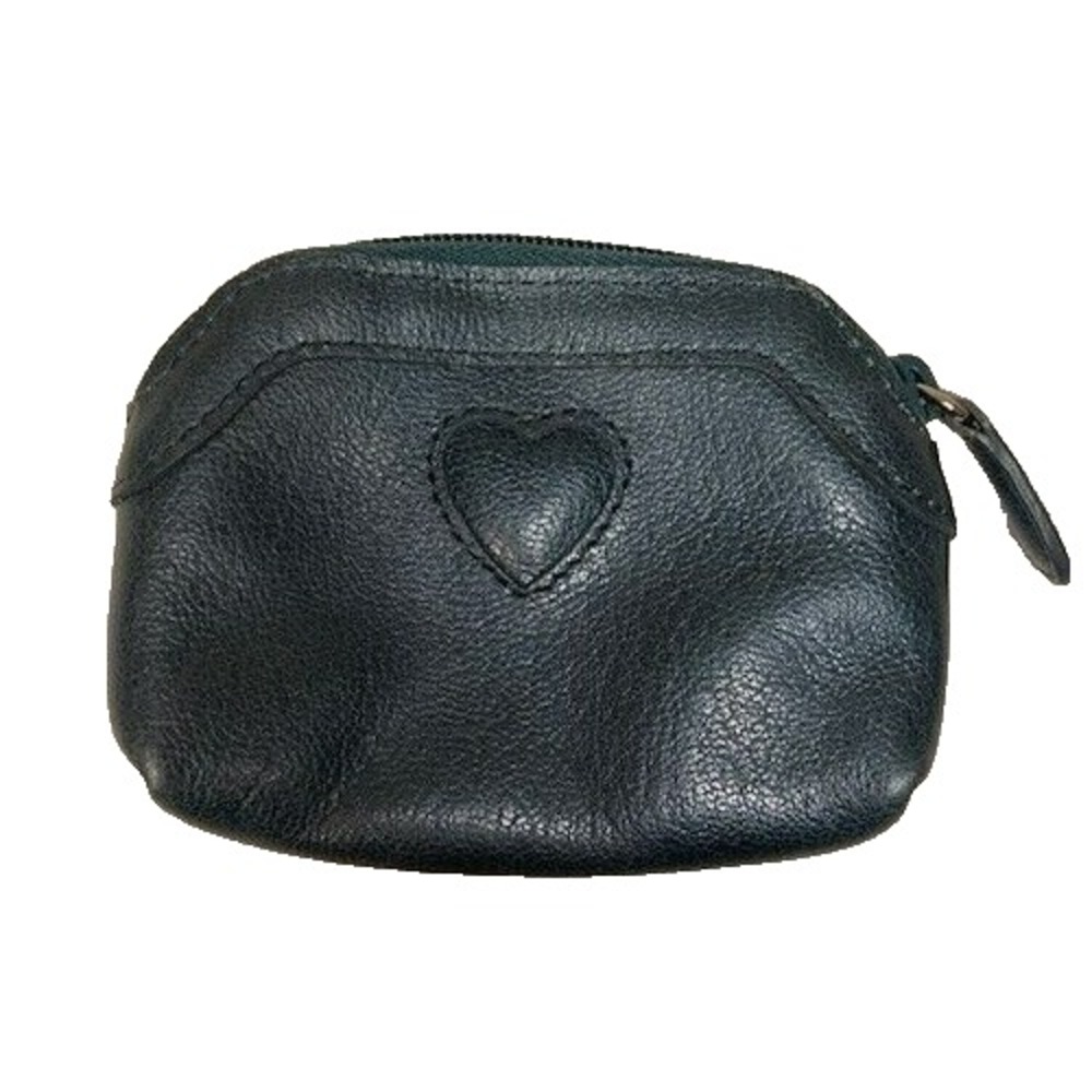 Brighton Coin Purse Dark Teal‎ Pebble Leather Lipstick Case Mini